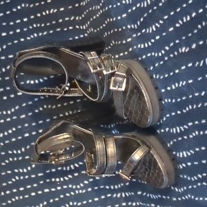 Sexy black strappy high heels women size 6